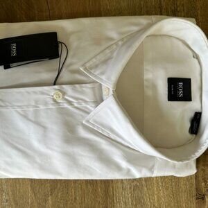 HUGO BOSS men's Ronny Slim Fit Stretch Long Sleeve Dress Shirt